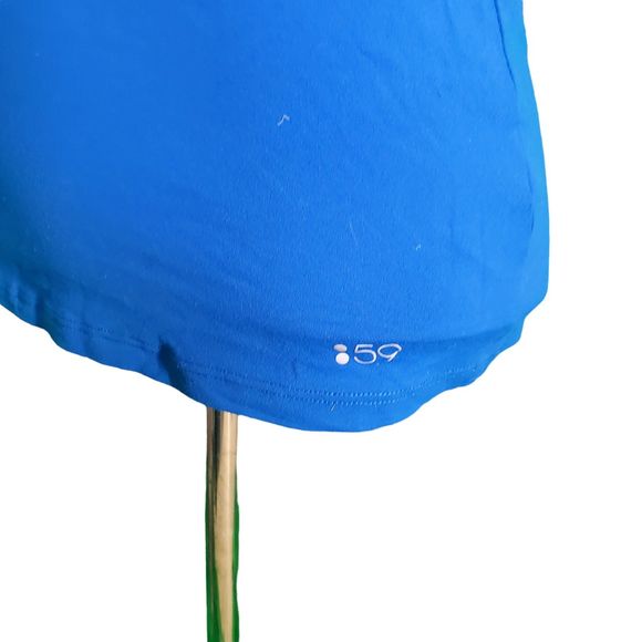 Splits 59 Blue Racerback Scoop Neck Active Tank Sz S - Picture 2 of 4